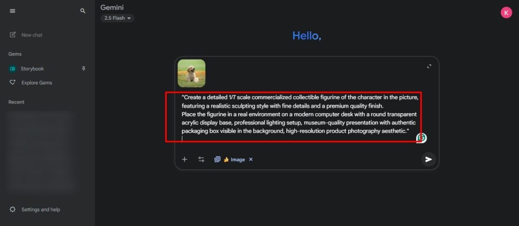 Enter Viral Prompt in Google Launched Nano Banana AI 
